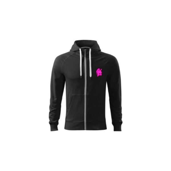 Bluza Męska NADRUK - ZIELONY/RÓŻOWY